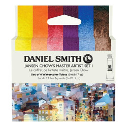Zestaw akwareli Extra Fine Jansen Chow's Master Artist 1 - Daniel Smith - 6 x 5 ml