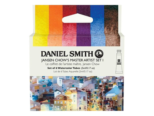 Set of Extra Fine Jansen Chow's Master Artist 1 Watercolor paints - Daniel Smith - 6 x 5 ml