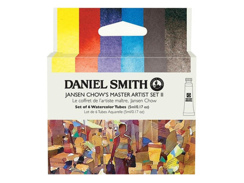 Set of Extra Fine Jansen Chow's Master Artist 2 Watercolor paints - Daniel Smith - 6 x 5 ml