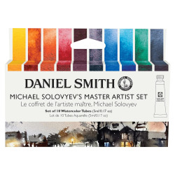 Set of Extra Fine Michael Solovyev's Master Artist Watercolor paints - Daniel Smith - 10 x 5 ml
