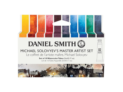 Set of Extra Fine Michael Solovyev's Master Artist Watercolor paints - Daniel Smith - 10 x 5 ml
