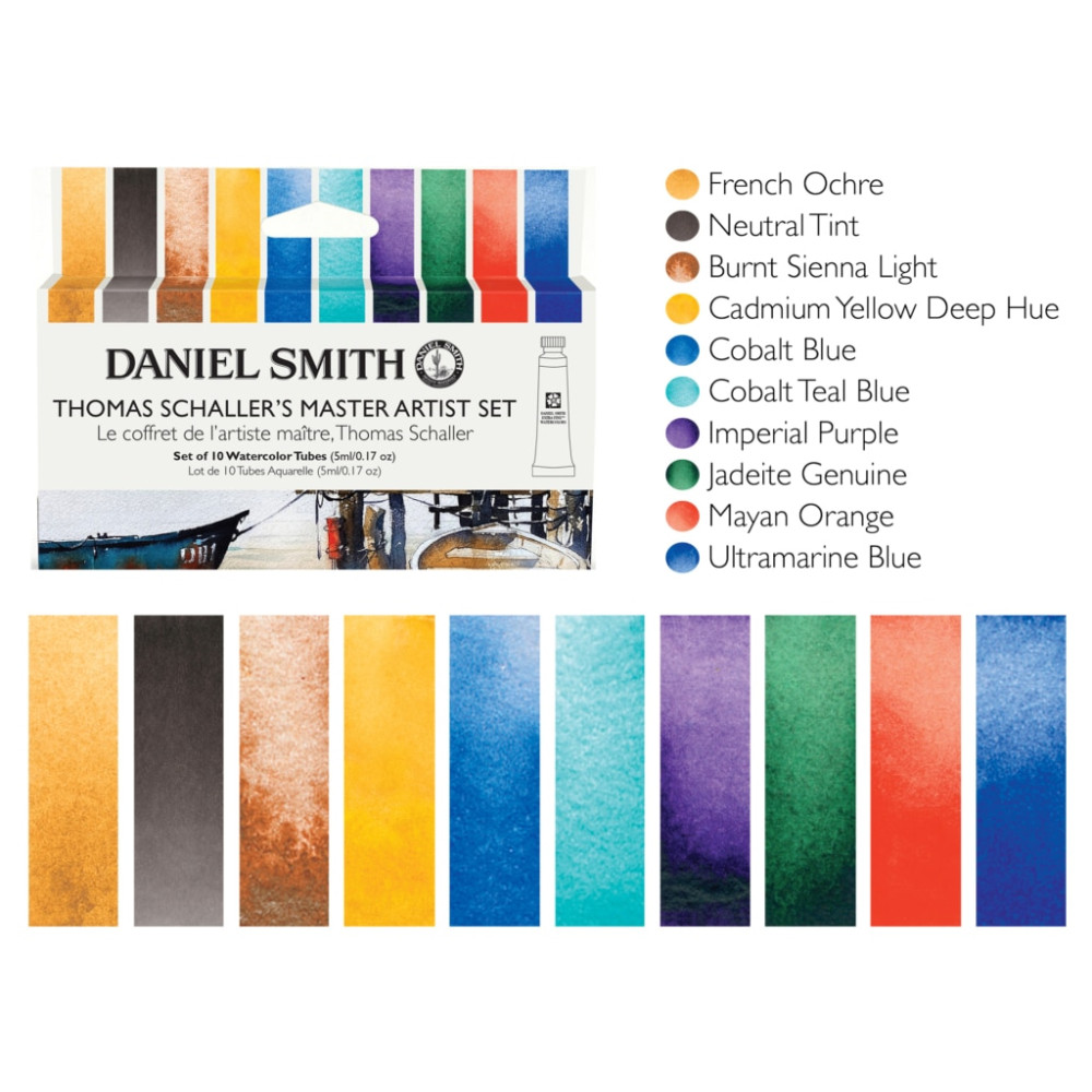 Zestaw akwareli Extra Fine Thomas Schaller's Master Artist - Daniel Smith - 10 x 5 ml