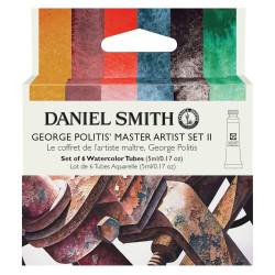 Set of Extra Fine George Politis Master Artist 2 Watercolor paints - Daniel Smith - 6 x 5 ml