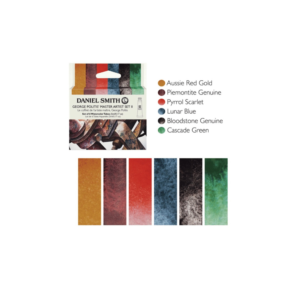 Zestaw akwareli Extra Fine George Politis Master Artist 2 - Daniel Smith - 6 x 5 ml