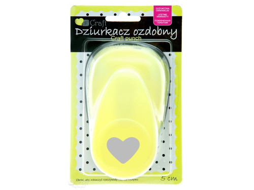 Dziurkacz ozdobny Serce - DpCraft - 5 cm