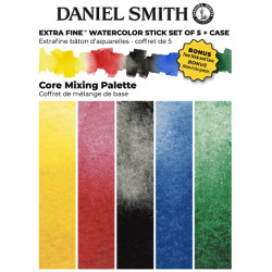 Set of Extra Fine Core Mixing Watercolor stick paints - Daniel Smith - 5 pcs.