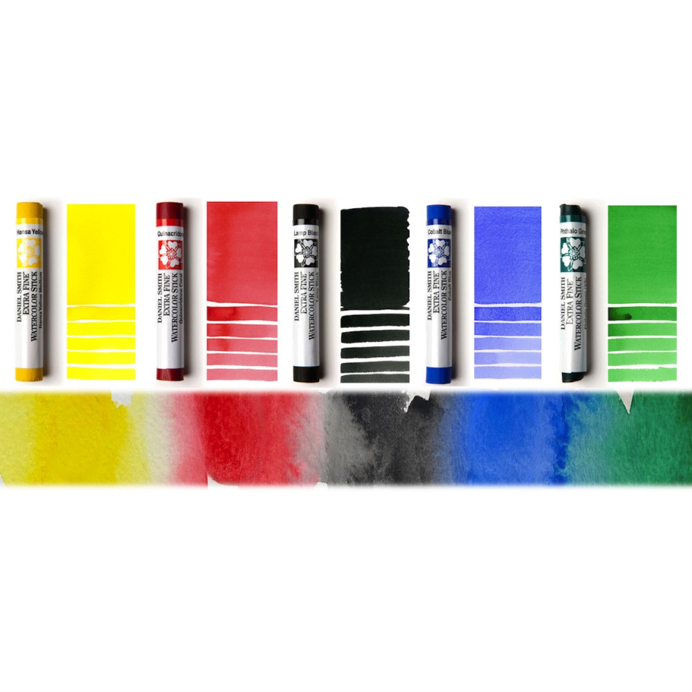 Set of Extra Fine Core Mixing Watercolor stick paints - Daniel Smith - 5 pcs.