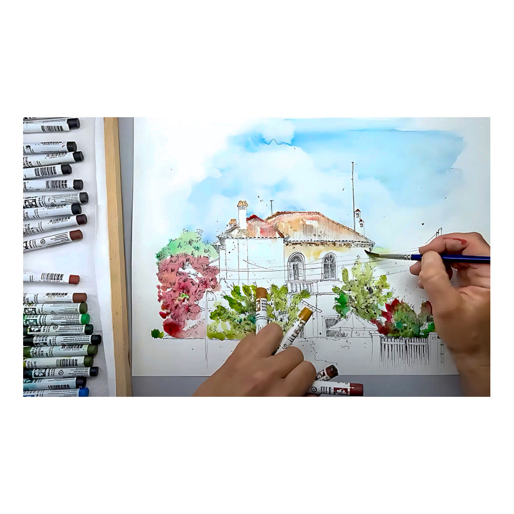 Set of Extra Fine Aquatic Landscapes Watercolor stick paints - Daniel Smith - 5 pcs.