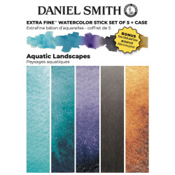 Set of Extra Fine Aquatic Landscapes Watercolor stick paints - Daniel Smith - 5 pcs.