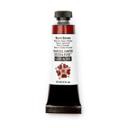 Extra Fine Gouache paint - Daniel Smith - Burnt Sienna 15 ml