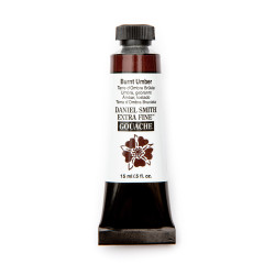 Extra Fine Gouache paint - Daniel Smith - Burnt Umber 15 ml