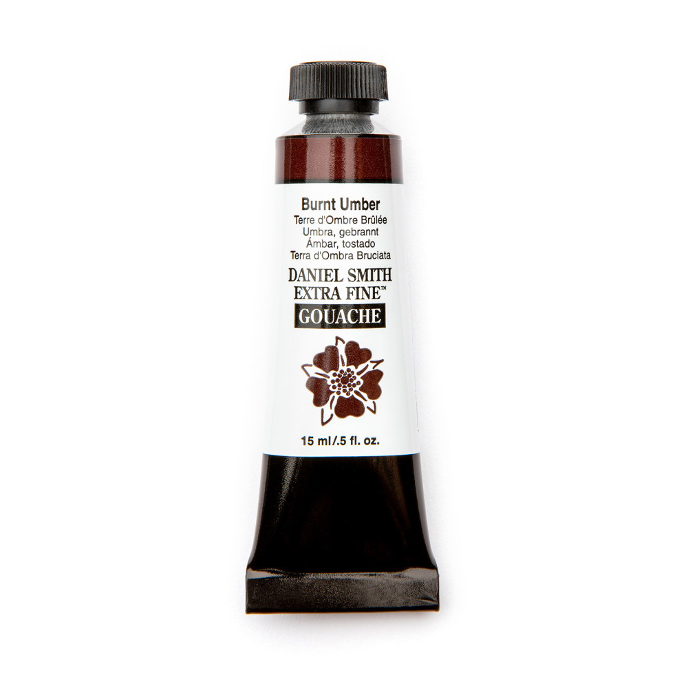 Extra Fine Gouache paint - Daniel Smith - Burnt Umber 15 ml