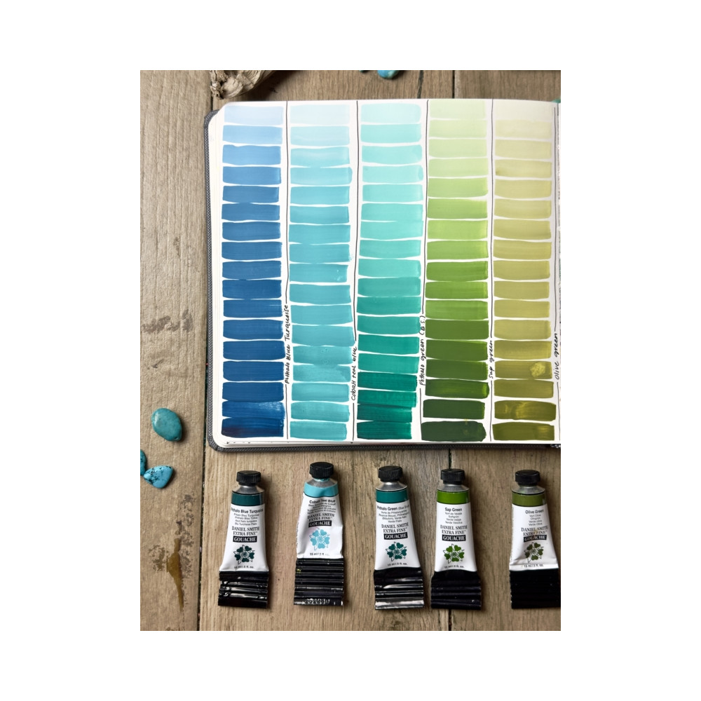 Set of Extra Fine Primary Gouache paints + Bonus - Daniel Smith - 4 x 15 ml