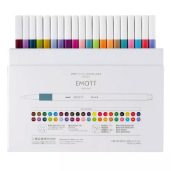 Set of Emott fineliners - Uni - 0,4 mm 40 pcs.