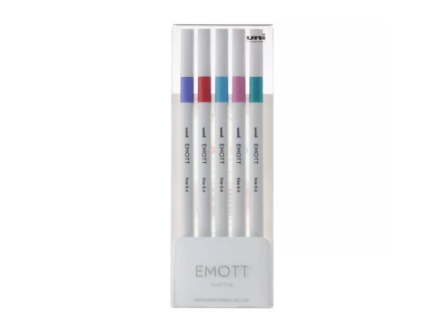 Set of Emott fineliners No. 5 - Uni - 0,4 mm 5 pcs.