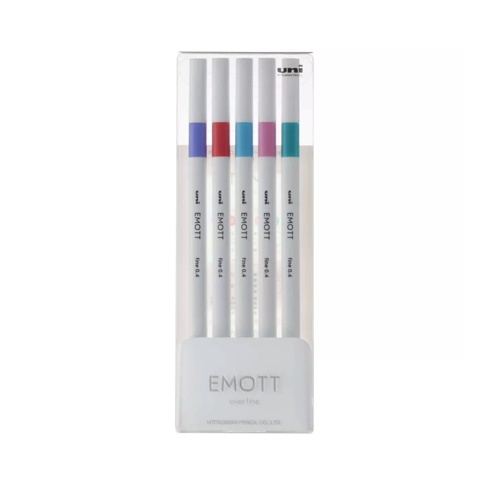 Set of Emott fineliners No. 5 - Uni - 0,4 mm 5 pcs.