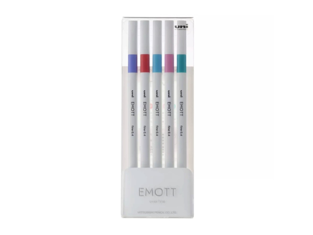 Set of Emott fineliners No. 5 - Uni - 0,4 mm 5 pcs.