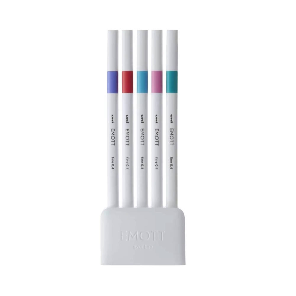 Set of Emott fineliners No. 5 - Uni - 0,4 mm 5 pcs.