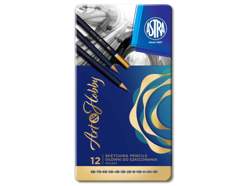 Set of sketching pencils - Astra - 12 pcs.