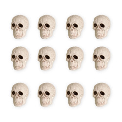The Halloween table decoration Skulls - 12 pcs.