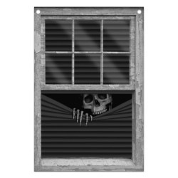 Dekoracja halloweenowa na okno - 80 x 120 cm