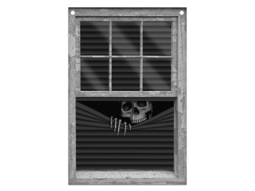 Dekoracja halloweenowa na okno - 80 x 120 cm