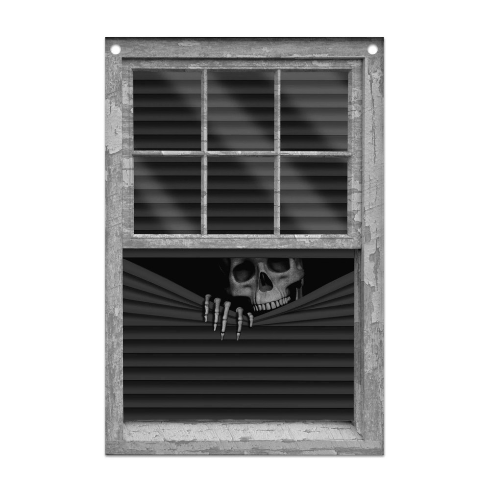 Spooky Halloween window decorative curtain - 80 x 120 cm