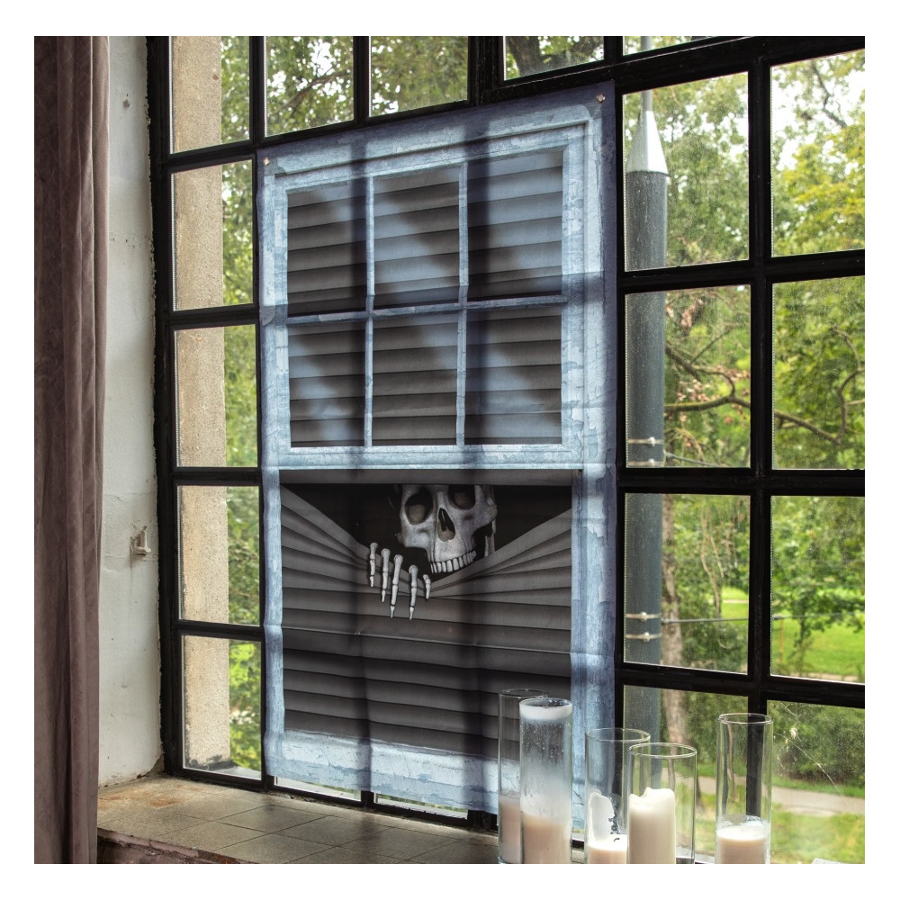 Spooky Halloween window decorative curtain - 80 x 120 cm