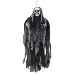 Dekoracja halloweenowa wisząca Kostucha - 90 cm