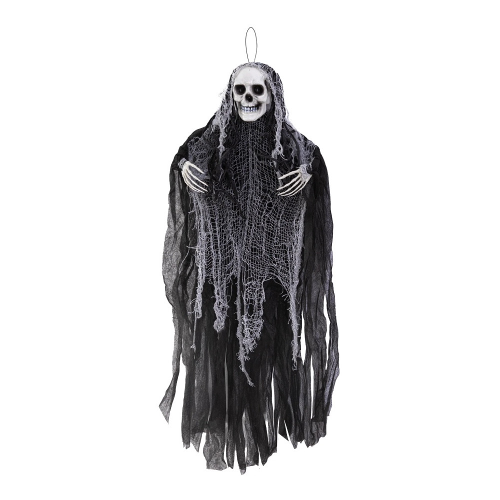 Dekoracja halloweenowa wisząca Kostucha - 90 cm