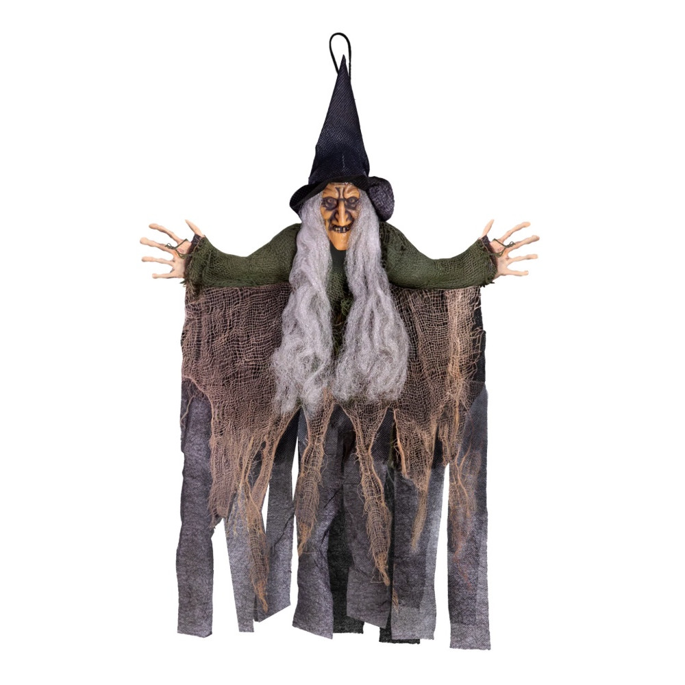 The hanging Halloween decoration Witch - 50 cm