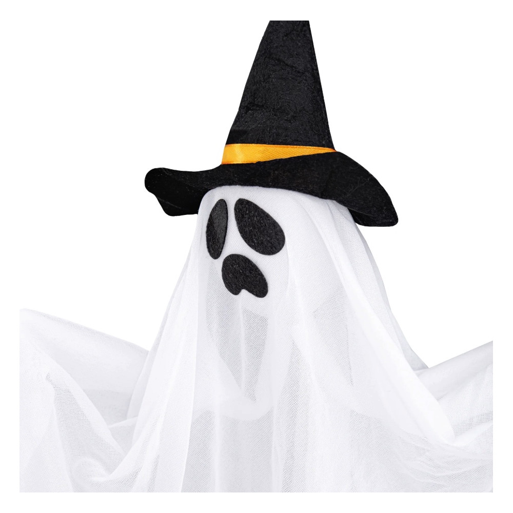 The hanging Halloween decoration Ghost with Hat - 50 cm