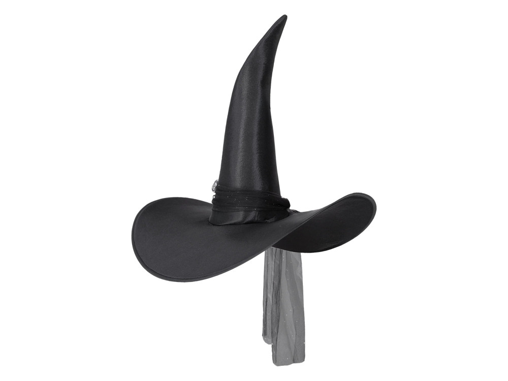 Halloween witch hat - black 60 x 50 cm