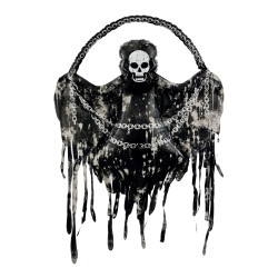 Halloweenowy balon foliowy Śmierć z łańcuchami - 118 x 150 cm