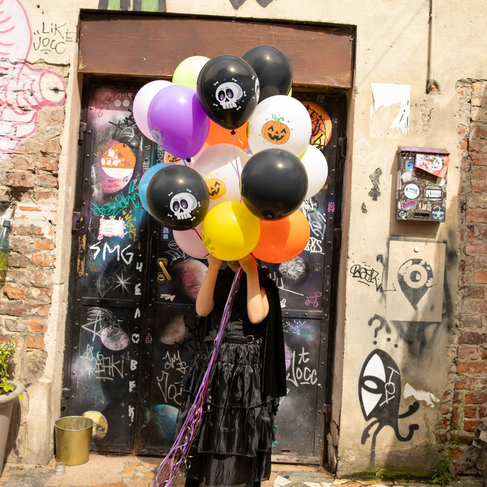 Balony halloweenowe Oczy - 6 szt.