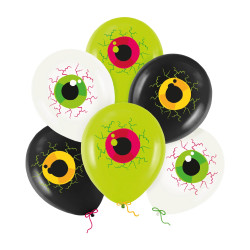 Halloween balloons Eyes - 6 pcs.