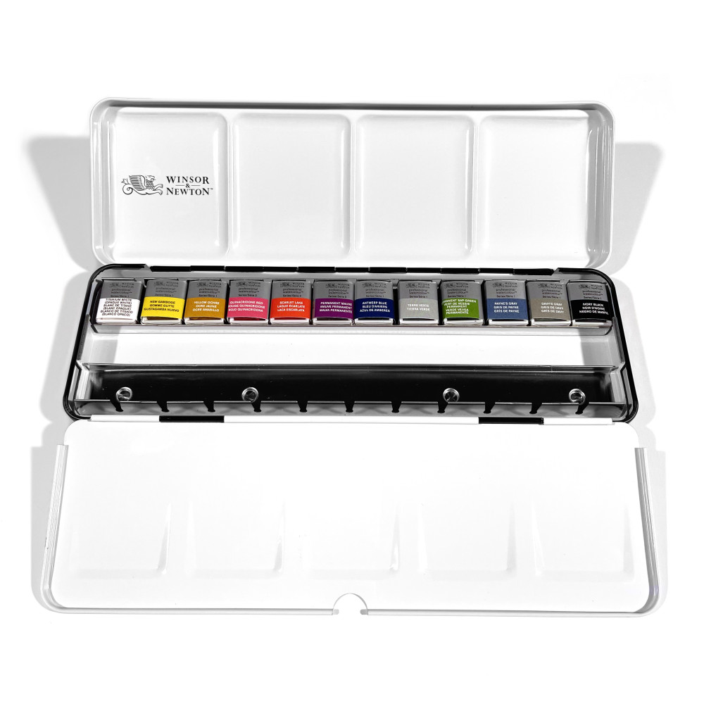 Professional Watercolour Rococo half-pans set - Winsor & Newton x PaperConcept - 12 pcs.