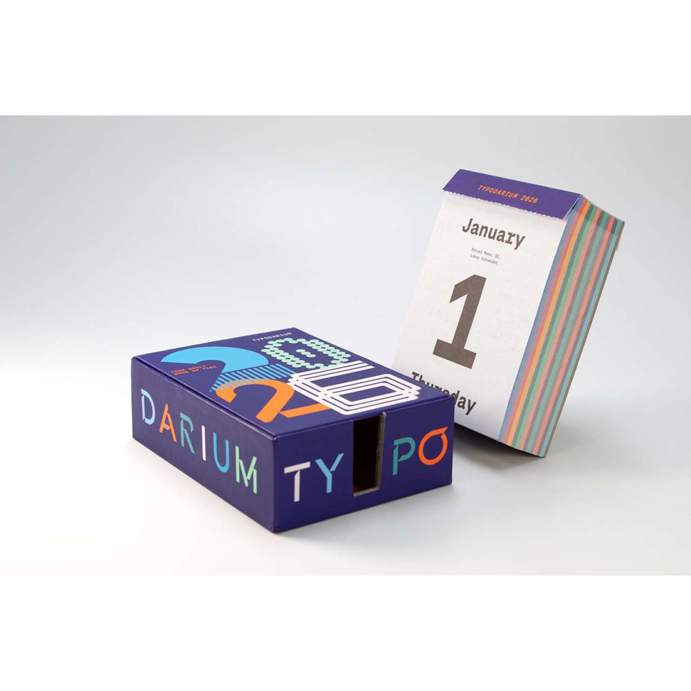Typodarium calendar 2026