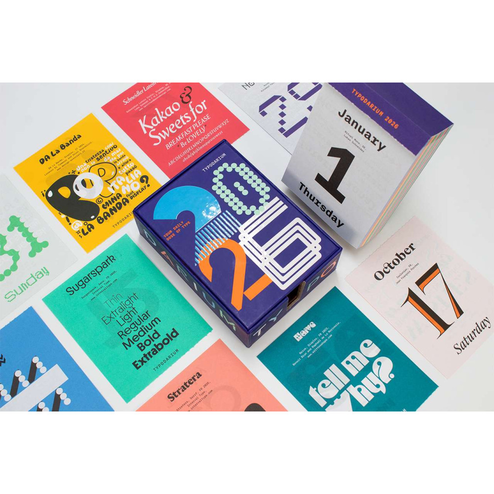 Typodarium calendar 2026