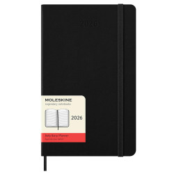 Kalendarz dzienny 2026 L - Moleskine - Black twarda okładka