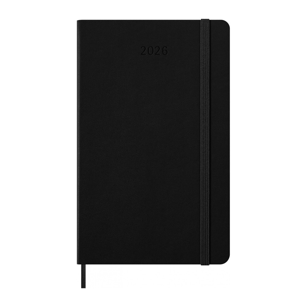 Kalendarz dzienny 2026 L - Moleskine - Black twarda okładka