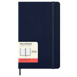 Daily planner 2026 L - Moleskine - Sapphire Blue hard cover