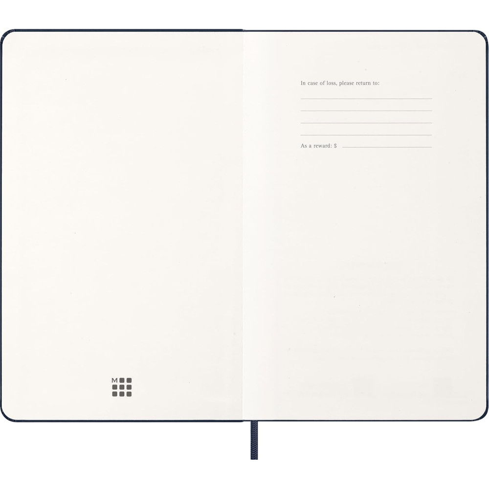 Daily planner 2026 L - Moleskine - Sapphire Blue hard cover