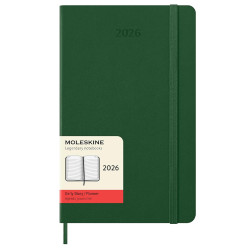 Kalendarz dzienny 2026 L - Moleskine - Myrtle Green twarda okładka