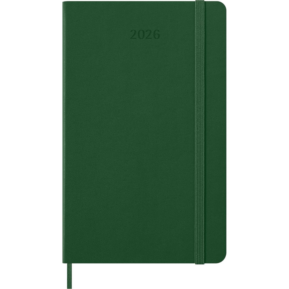 Daily planner 2026 L - Moleskine - Myrtle Green hard cover