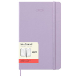 Kalendarz dzienny 2026 L - Moleskine - Pastel Lilac twarda okładka