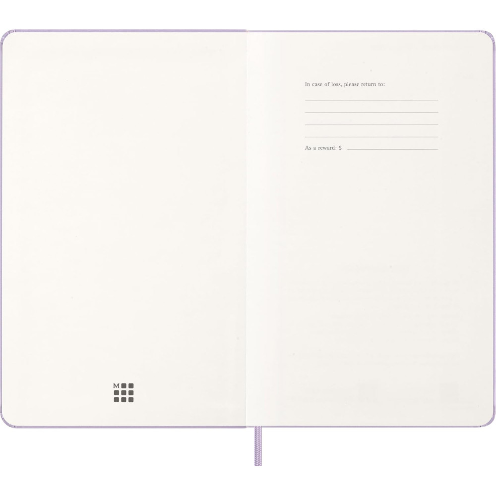 Kalendarz dzienny 2026 L - Moleskine - Pastel Lilac twarda okładka