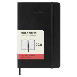 Kalendarz dzienny 2026 P - Moleskine - Black miękka okładka