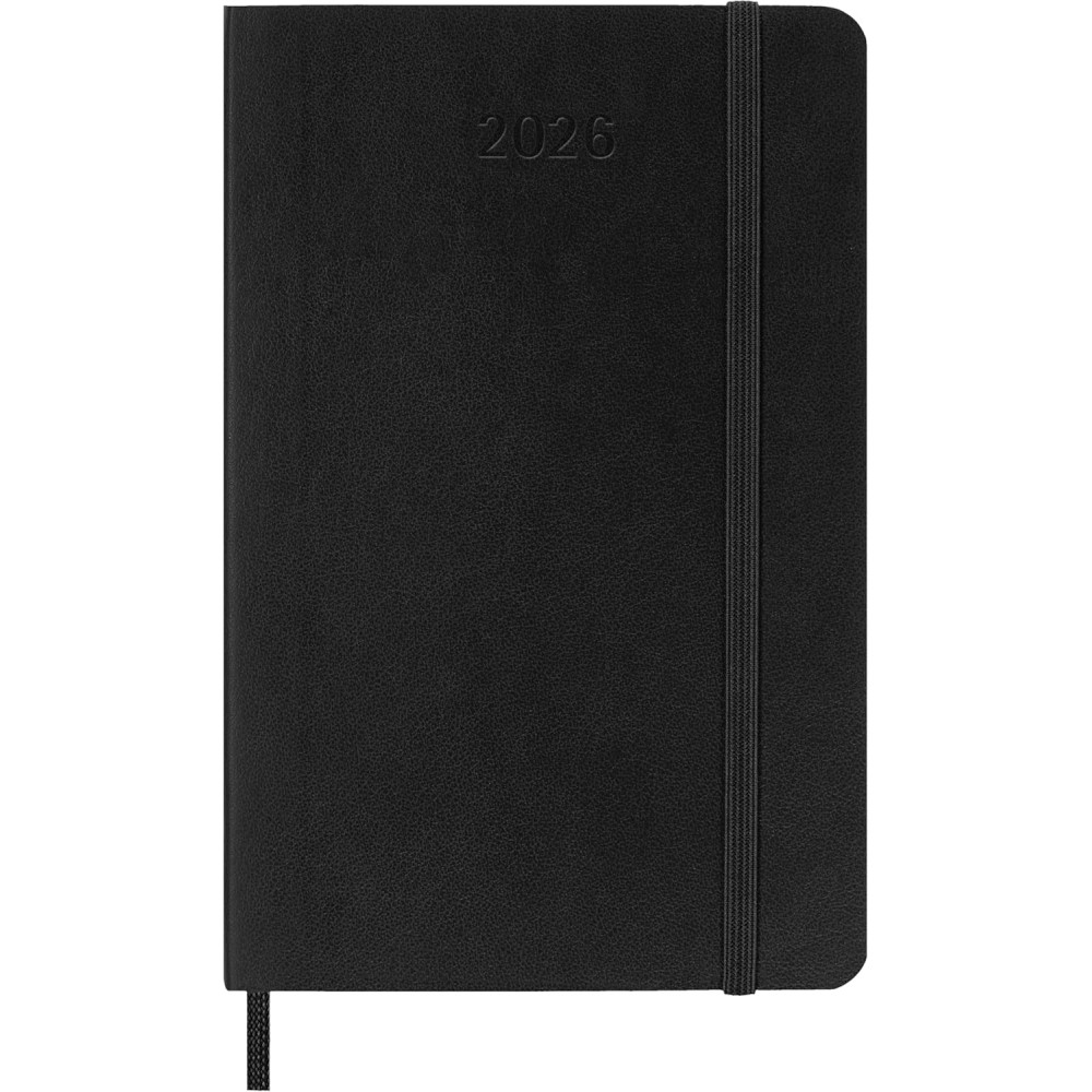 Kalendarz dzienny 2026 P - Moleskine - Black miękka okładka
