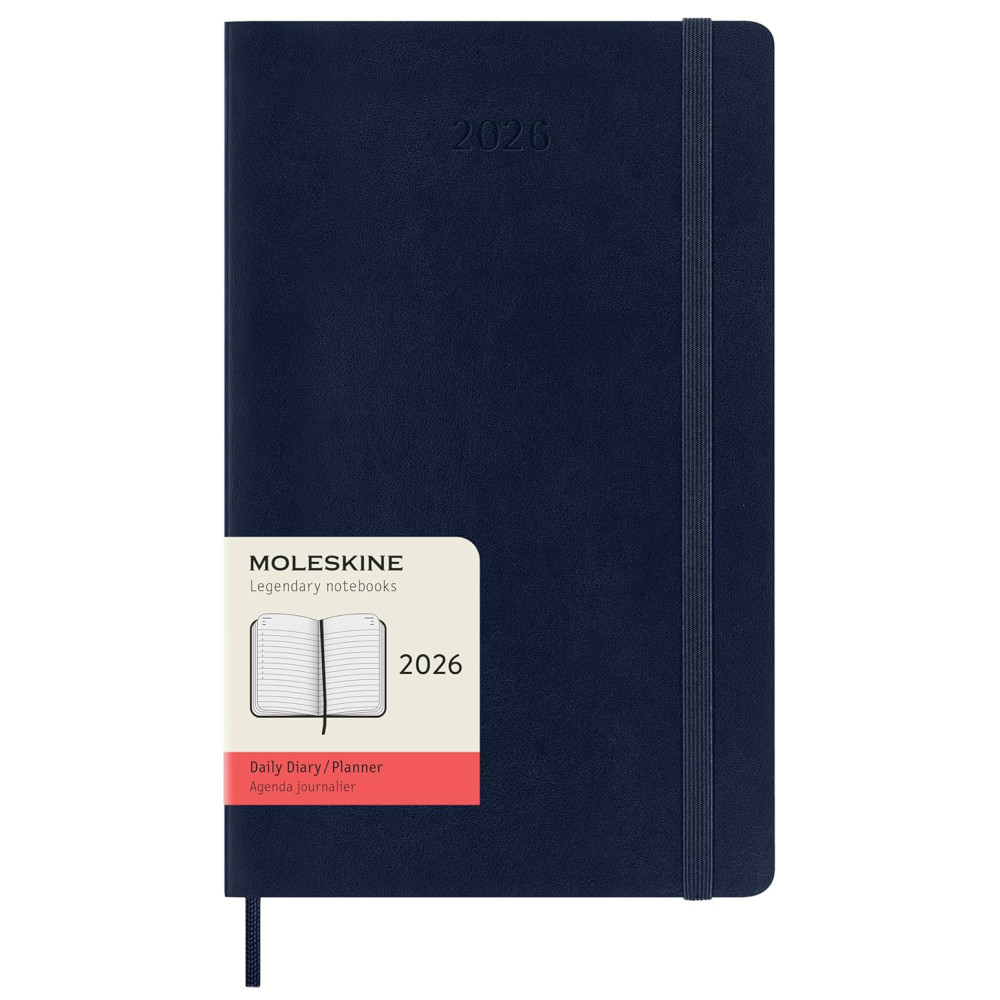 Daily planner 2026 L - Moleskine - Sapphire Blue soft cover